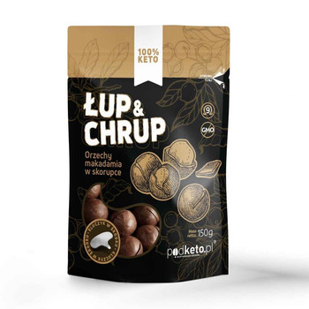 Łup & Chrup: Orzechy Makadamia w Łupinie - Prażone i Solone - 150 g