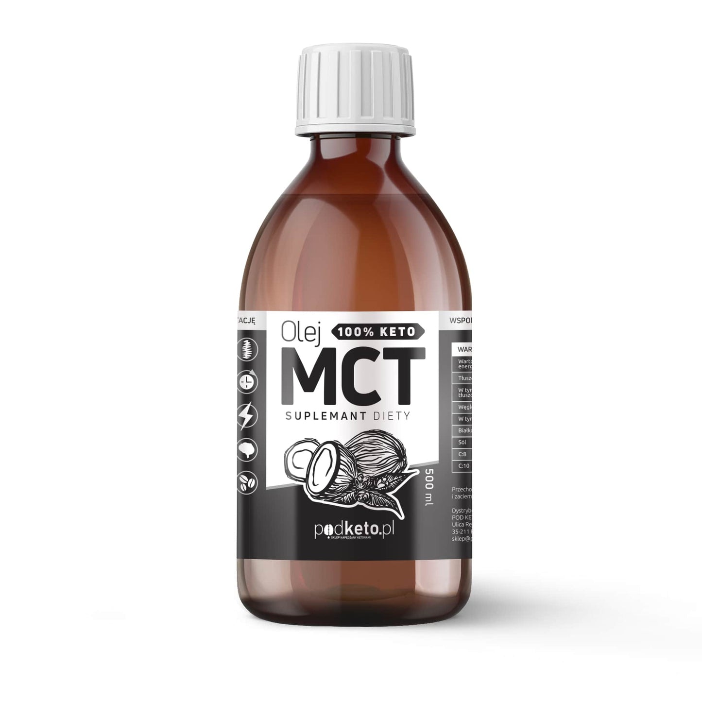 Olej MCT (500 ml) - podketo.pl