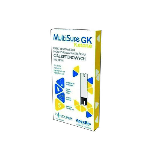 Paski do pomiaru ciał ketonowych (10 sztuk) - MultiSure GK