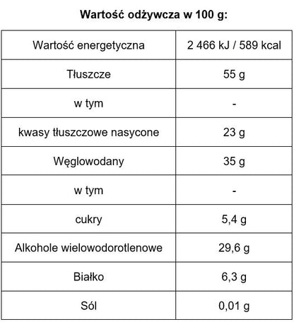 "Bezkarny" Krem biała czekolada (500g) - podketo.pl