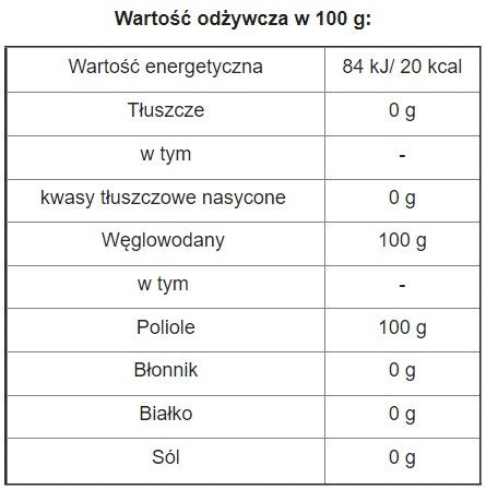 Erytrytol (1000g) - podketo.pl