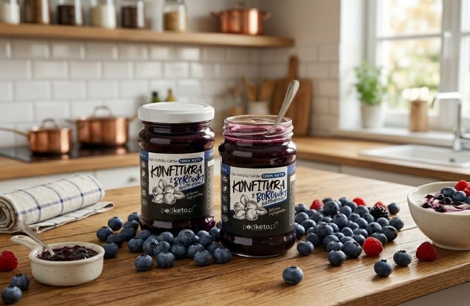 Keto konfitura z borówki amerykańskiej - 270 g keto-konfitura-bez-cukru-borowkowa-podketo
