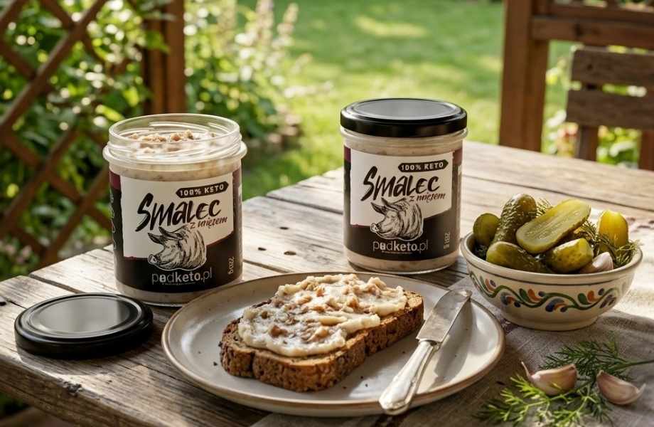 Smalec z mięsem (320 g) - podketo.pl najlepszy-smalec-na-keto