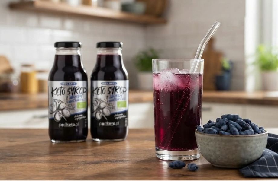 Keto syrop z jagody kamczackiej - 330 ml słodzony erytrytolem