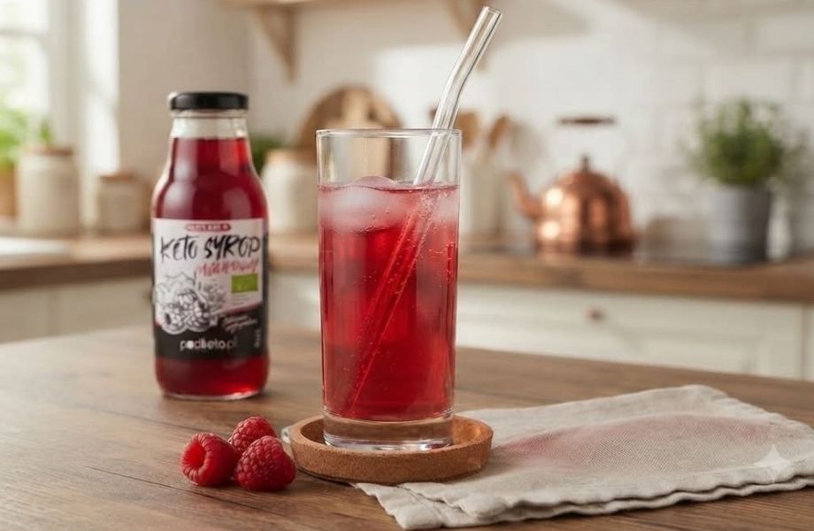 Keto syrop malinowy - 330 ml bez cukru
