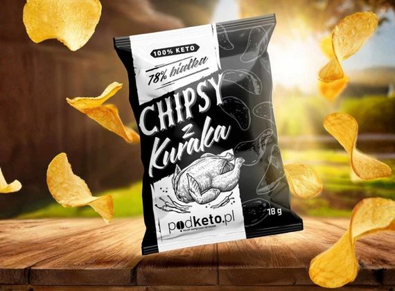 chipsy z kurczaka keto czekolada przekąska dla dzieci