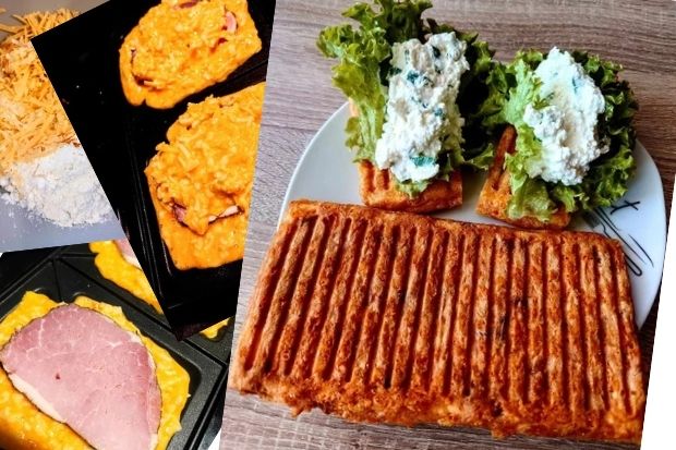Keto chlebek serowy usmażony w tosterze