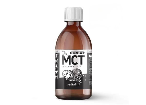 szklana butelka oleju mct bezpieczeństwo