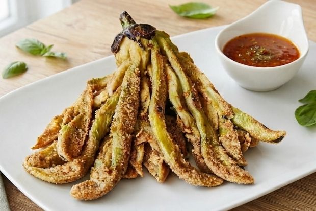 Frytki z bakłażana [keto, low carb]