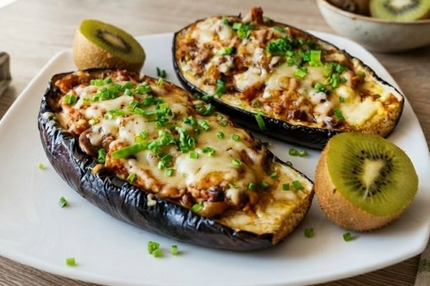 Faszerowany bakłażan [keto, low carb]