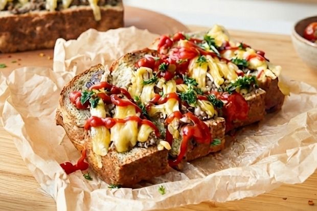 Zapiekanka z Keto Chleba proteinowego