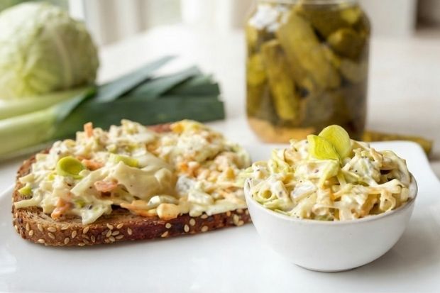 Sałatka z pora [keto, low carb]