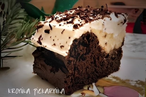 Serniko - brownie z musem waniliowym [keto, low carb]