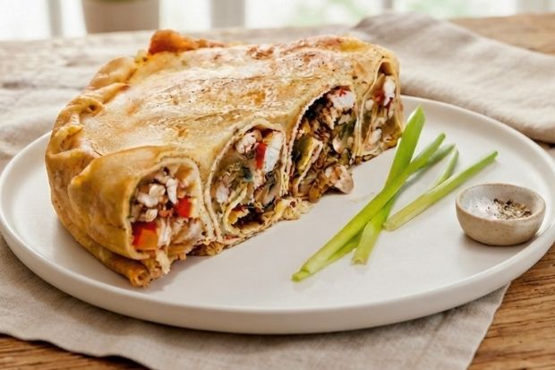 Zapiekane naleśniki z kurczakiem [keto, low carb]