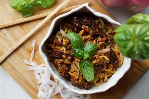 Makaron mocno pomidorowy [keto, low carb]