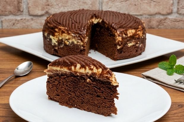 Czekoladowe ciasto z bakłażanem [keto, low carb]