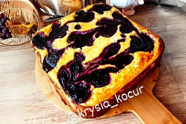Sernik z nutą borówkową [keto, low carb]