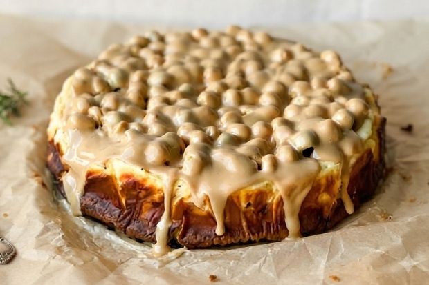 Keto sernik z polewą słony karmel [keto, low carb]