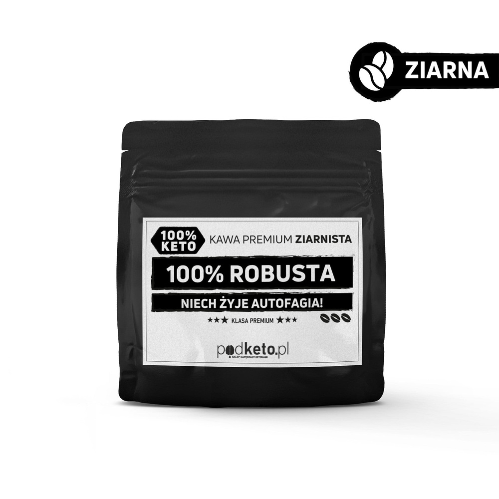 Niech Żyje Autofagia - kawa premium ziarnista (100% Robusta) - podketo.pl