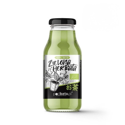 Zielona herbata Sencha Bio - ekologiczny napój gotowy do picia w szklanej butelce 330 ml