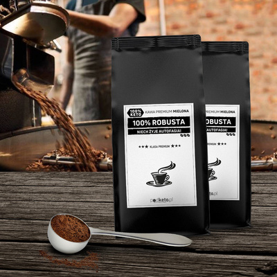 Niech Żyje Autofagia - kawa premium mielona  (100% Robusta) - podketo.pl