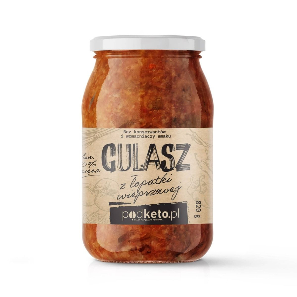 Gulasz z łopatki wieprzowej (820 g) - podketo.pl