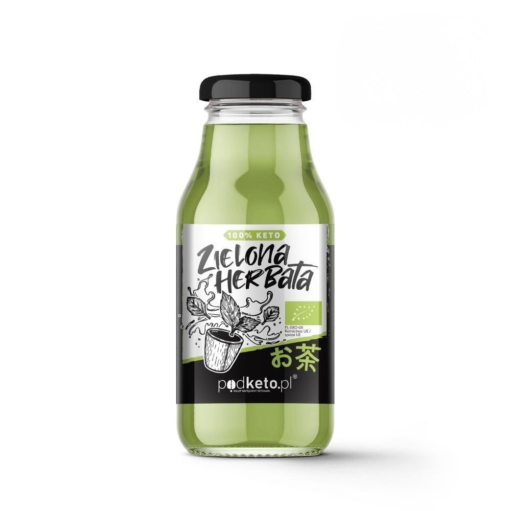 Zielona herbata Sencha Bio - ekologiczny napój gotowy do picia w szklanej butelce 330 ml