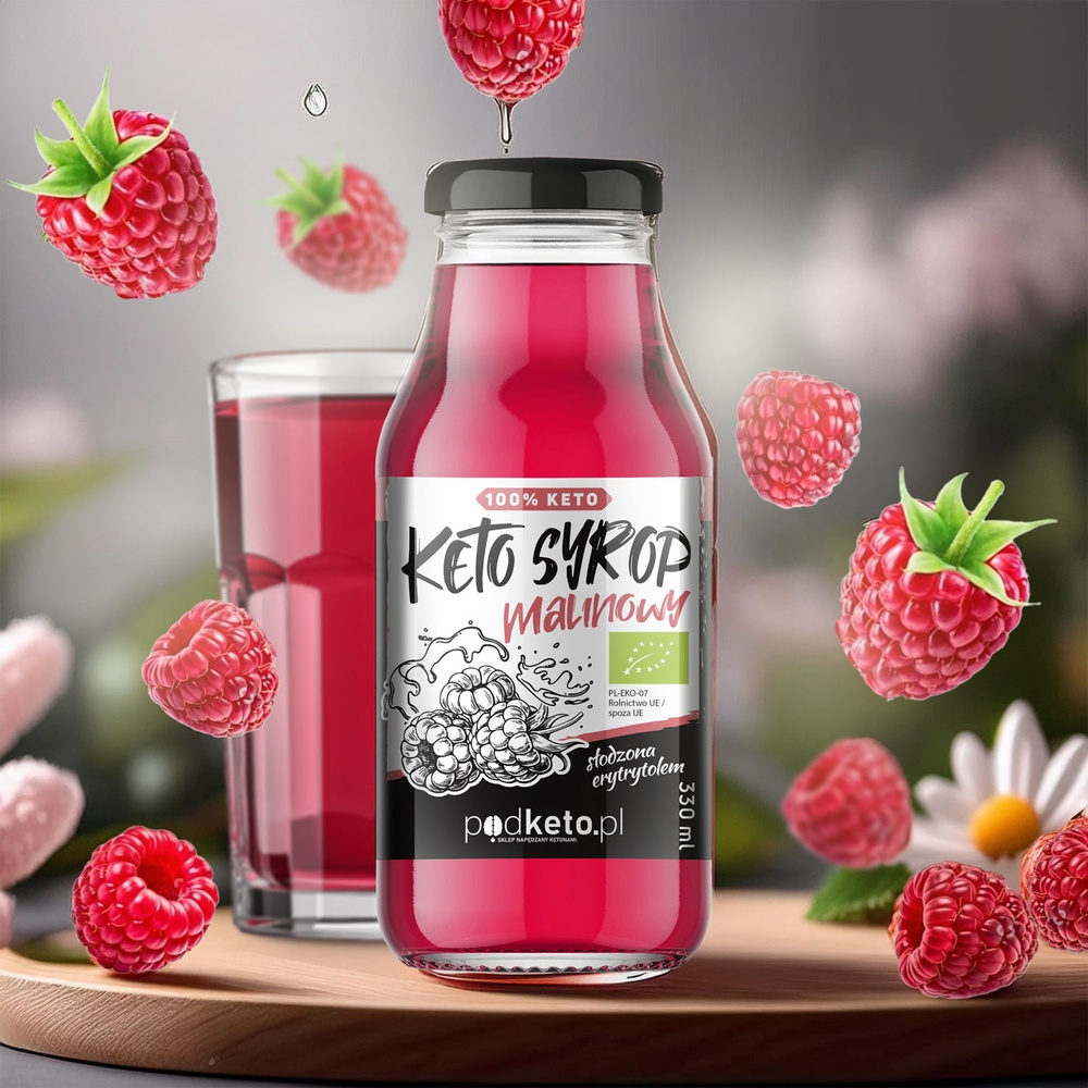 Keto syrop malinowy - 330 ml