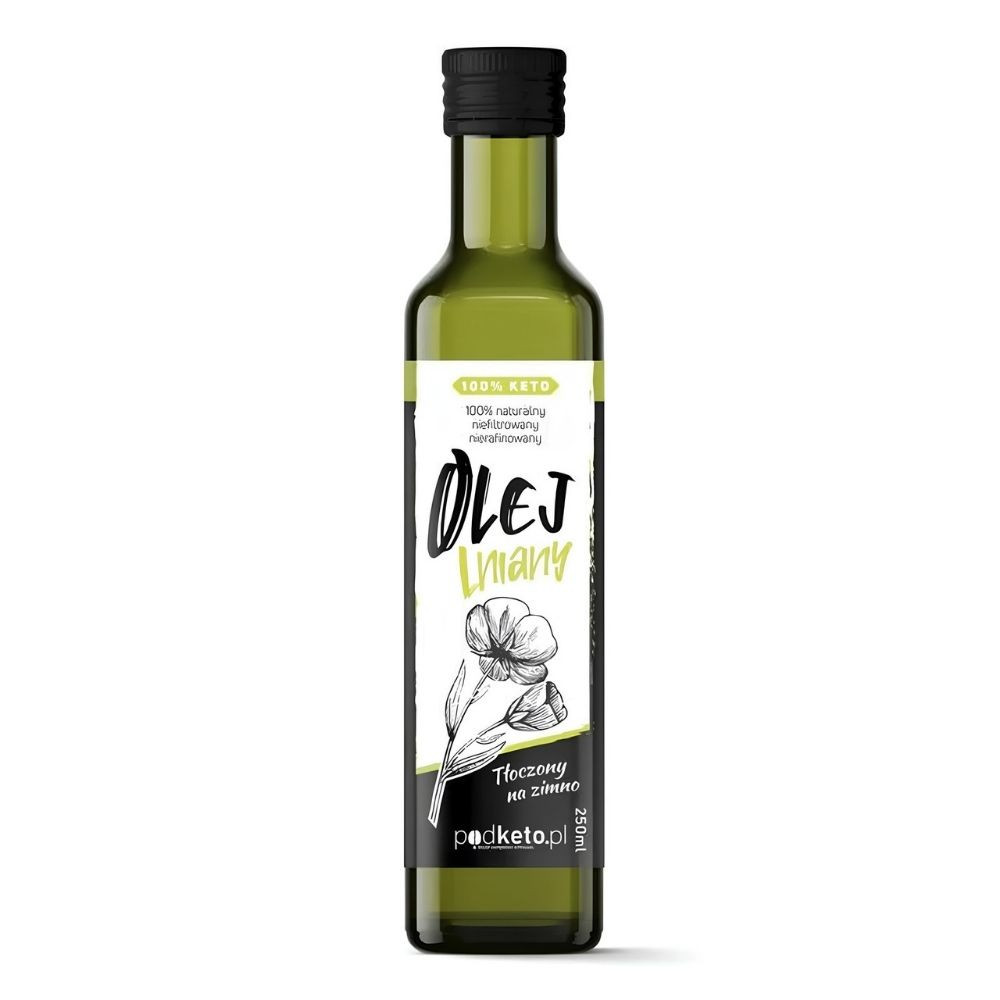 BIO olej z lnu tłoczony na zimno - 250 ml