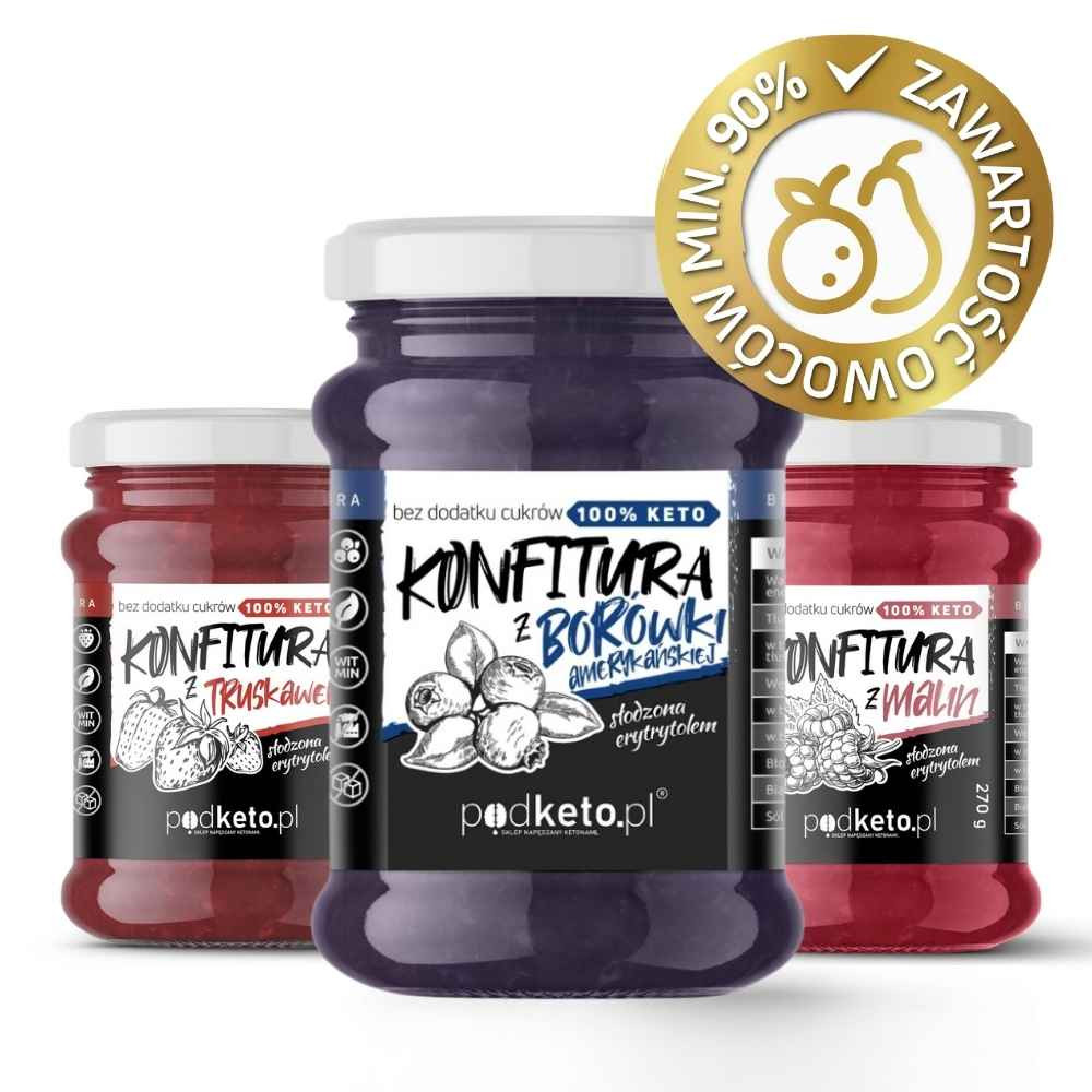 Keto konfitura z borówki amerykańskiej - 270 g