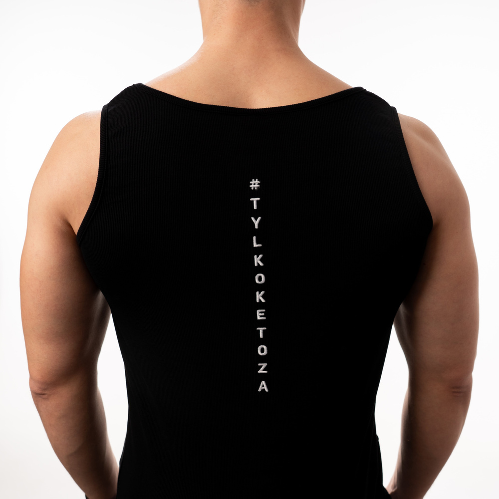 Tanktop męski Tylko Ketoza [czarny]