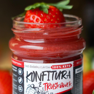 Keto konfitura z truskawek - 270 g