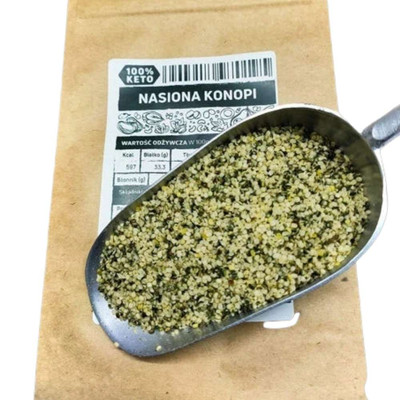 Nasiona konopi łuskane (500 g) - podketo.pl