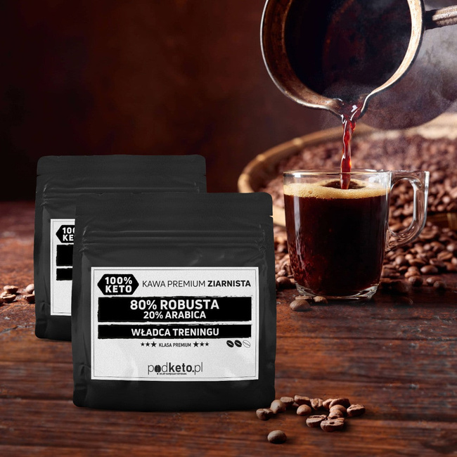 Władca Treningu - kawa premium ziarnista  (80% Robusta, 20% Arabica) 