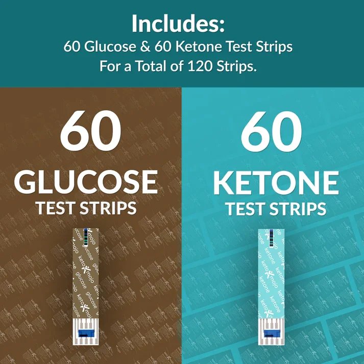 Ketomojo Combo Pack – Zestaw 120 Pasków (60x Glukoza + 60x Ketony)
