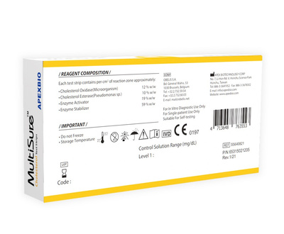 Paski do pomiaru cholesterolu MultisureGCTU – 25 szt.