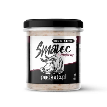 Smalec z mięsem (320 g) - podketo.pl