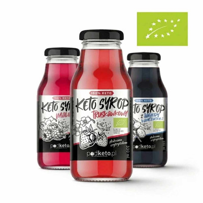 Keto syrop truskawkowy - 330 ml