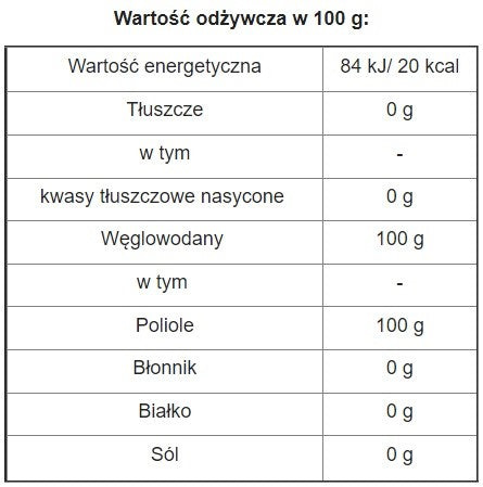 Erytrytol (1000 g) - podketo.pl