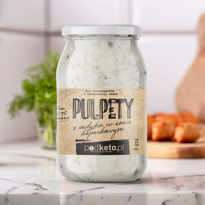 Pulpety z indyka w sosie koperkowym (810 g) - podketo.pl