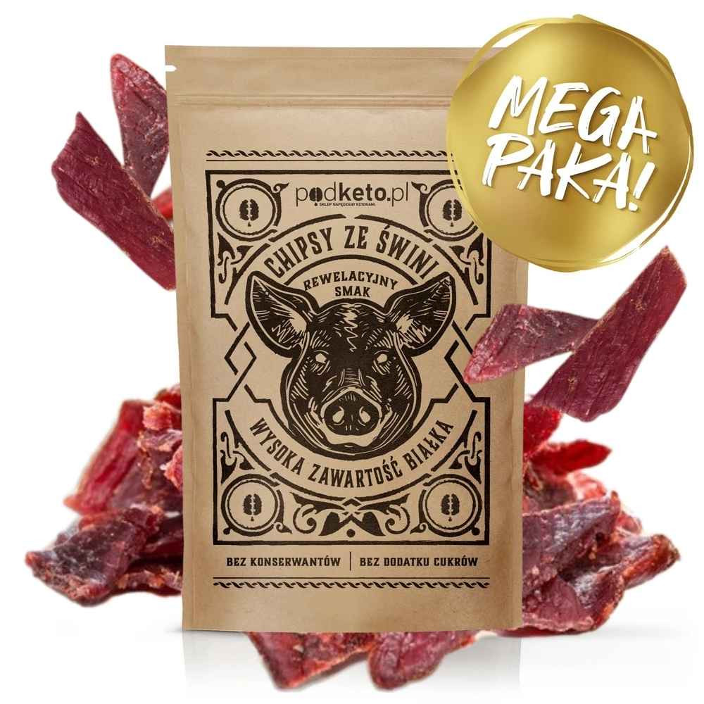 Chipsy ze świni, pikantne - 100 g