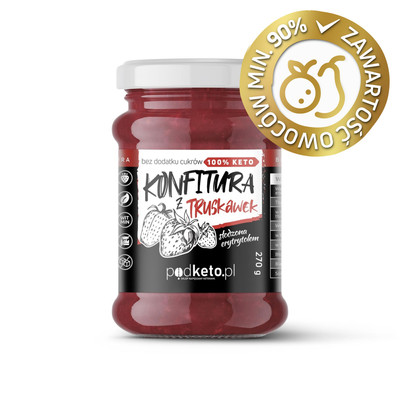 Keto konfitura z truskawek - 270 g