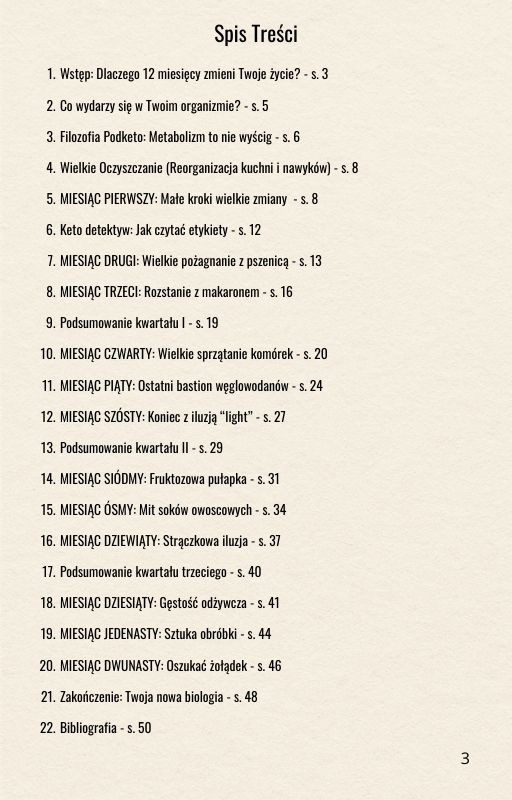 E-book: Stabilna Transformacja - 12-miesięczny Plan Keto