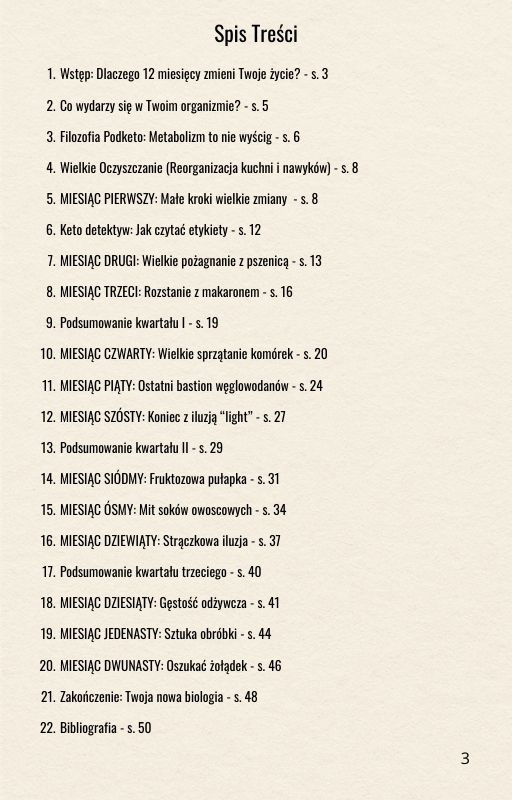 E-book: Stabilna Transformacja - 12-miesięczny Plan Keto