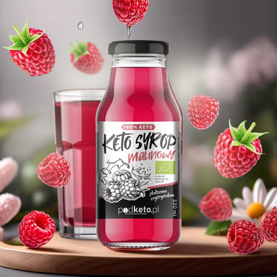 Keto syrop malinowy - 330 ml