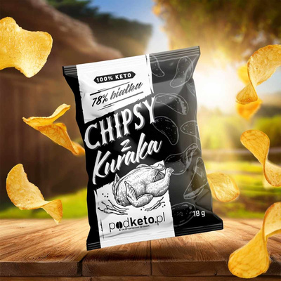 Chipsy z Kuraka 100% Mięsa – Wysokobiałkowa Keto Przekąska | Podketo.pl