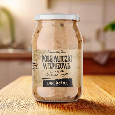 Polędwiczki wieprzowe w sosie borowikowym (860 g) - podketo.pl
