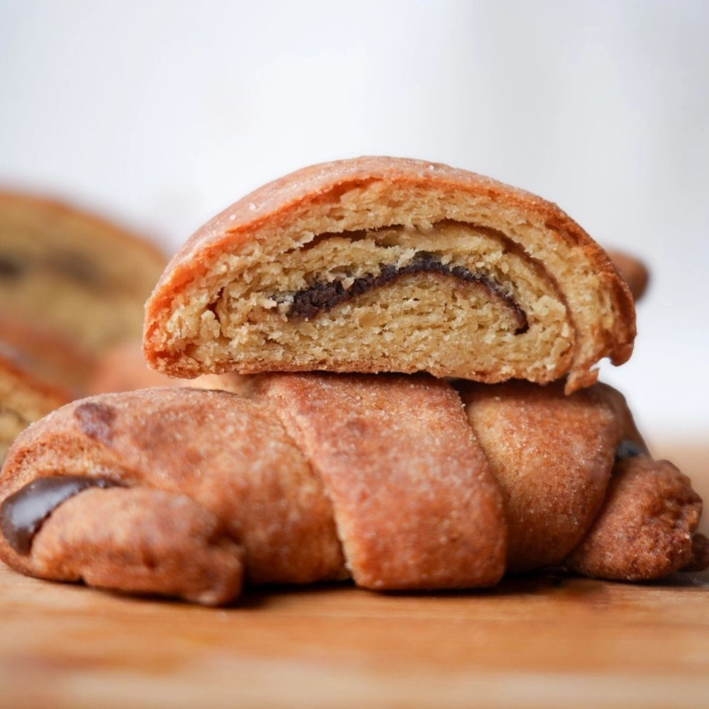 Keto maśluchy z kremem kakaowo-orzechowym 195 g (rogalik KETO, LOW CARB)