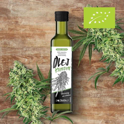 BIO Olej z nasion konopi tłoczony na zimno - 250 ml