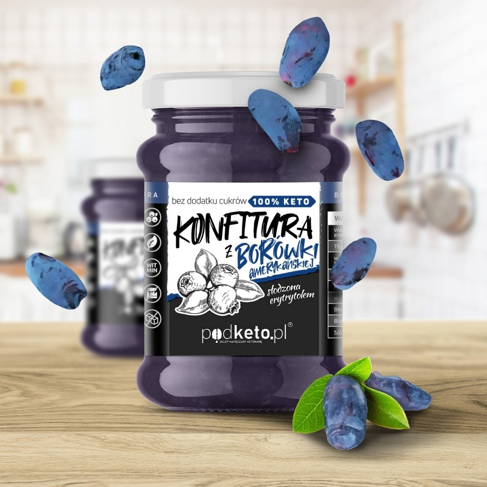 Keto konfitura z borówki amerykańskiej - 270 g